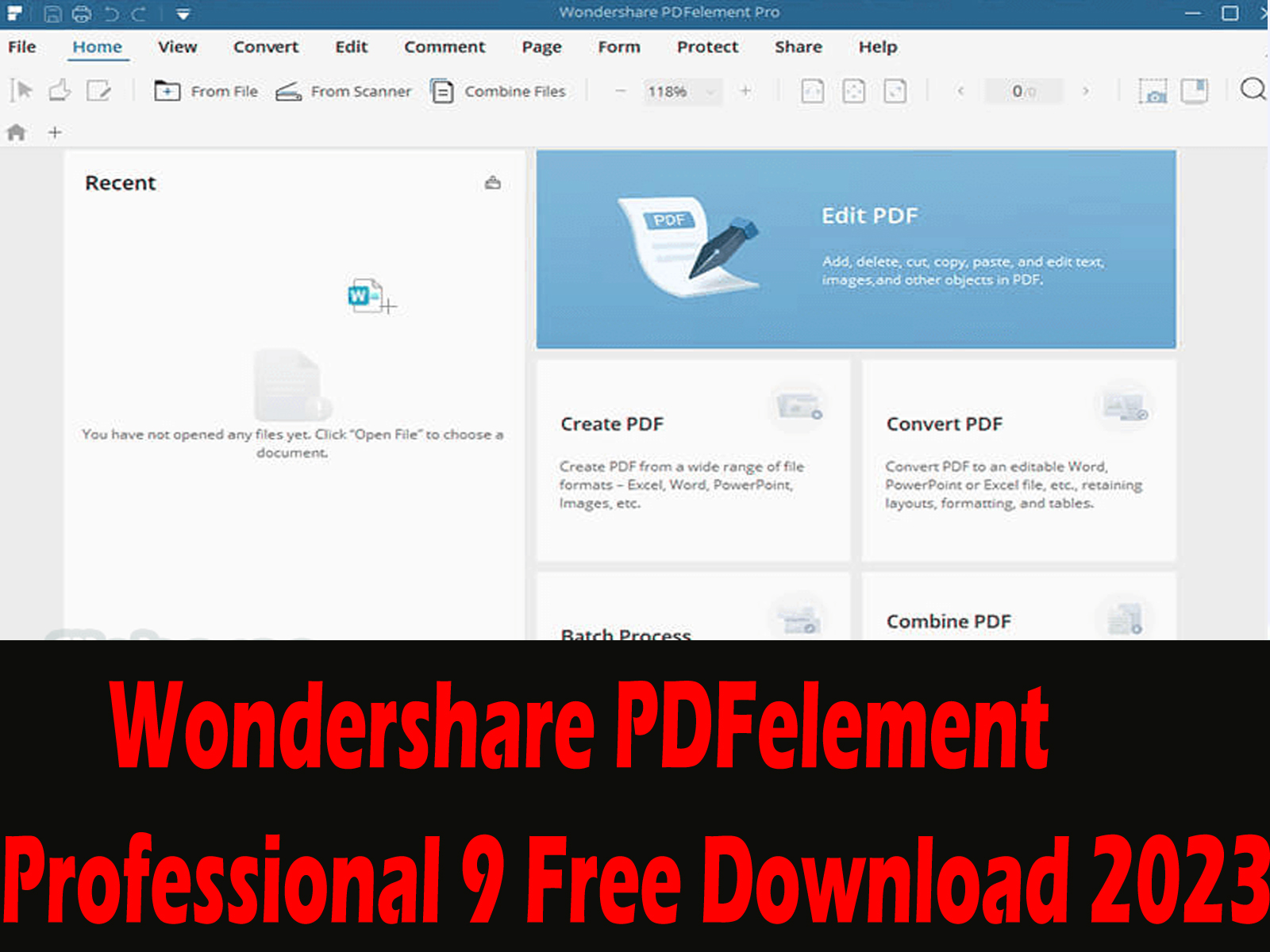 Wondershare PDFelement Professional 9 Free Download 2023